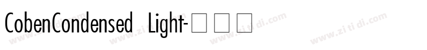 CobenCondensed Light字体转换